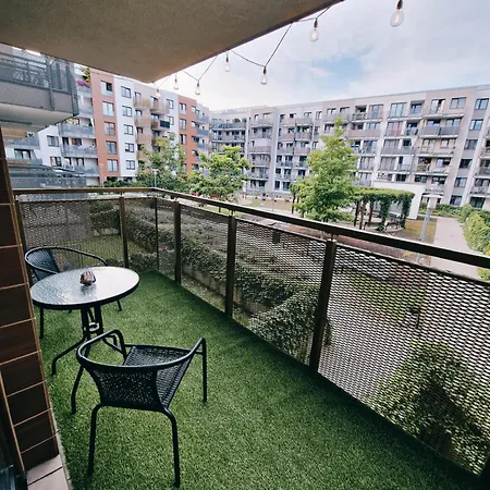 アパート Terrace Centrum - Cozy Terrace, Free Parking, Netflix - Rail Station 850m ヴロツワフ